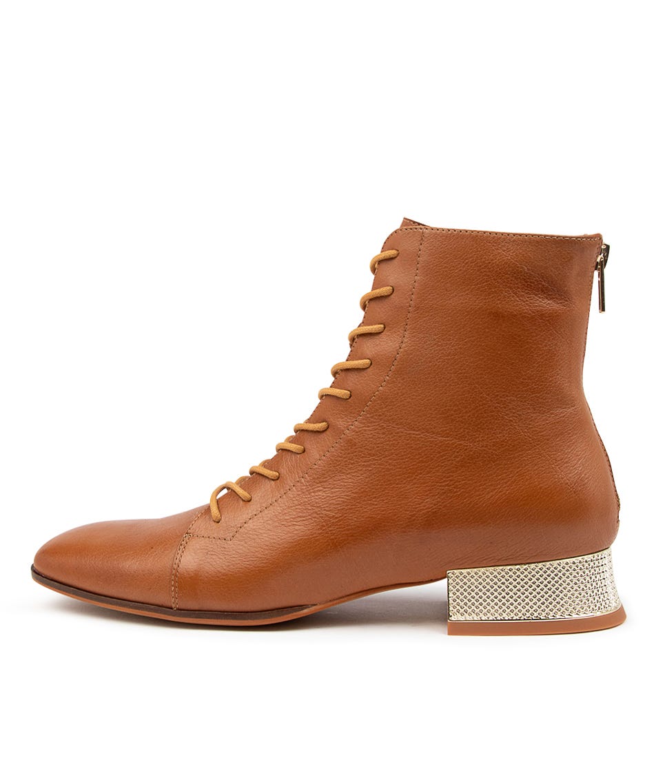 Buy Django & Juliette Karlis Dj Tan Ankle Boots Shoes Online | Shoes Trove