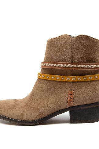 Los Cabos Blink Lc Dark Taupe Ankle Boots