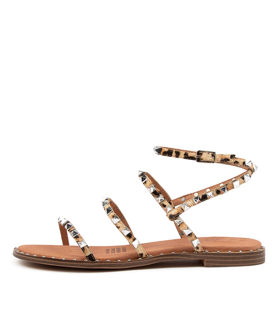 Buy Mollini Layora Mo Leopard Flat Sandals Shoes Online | Shoes Trove