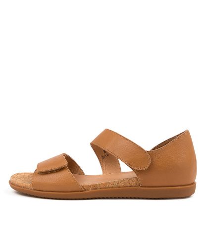 Buy Supersoft Claybelle Su Dk Tan Flat Sandals Shoes Online | Shoes Trove