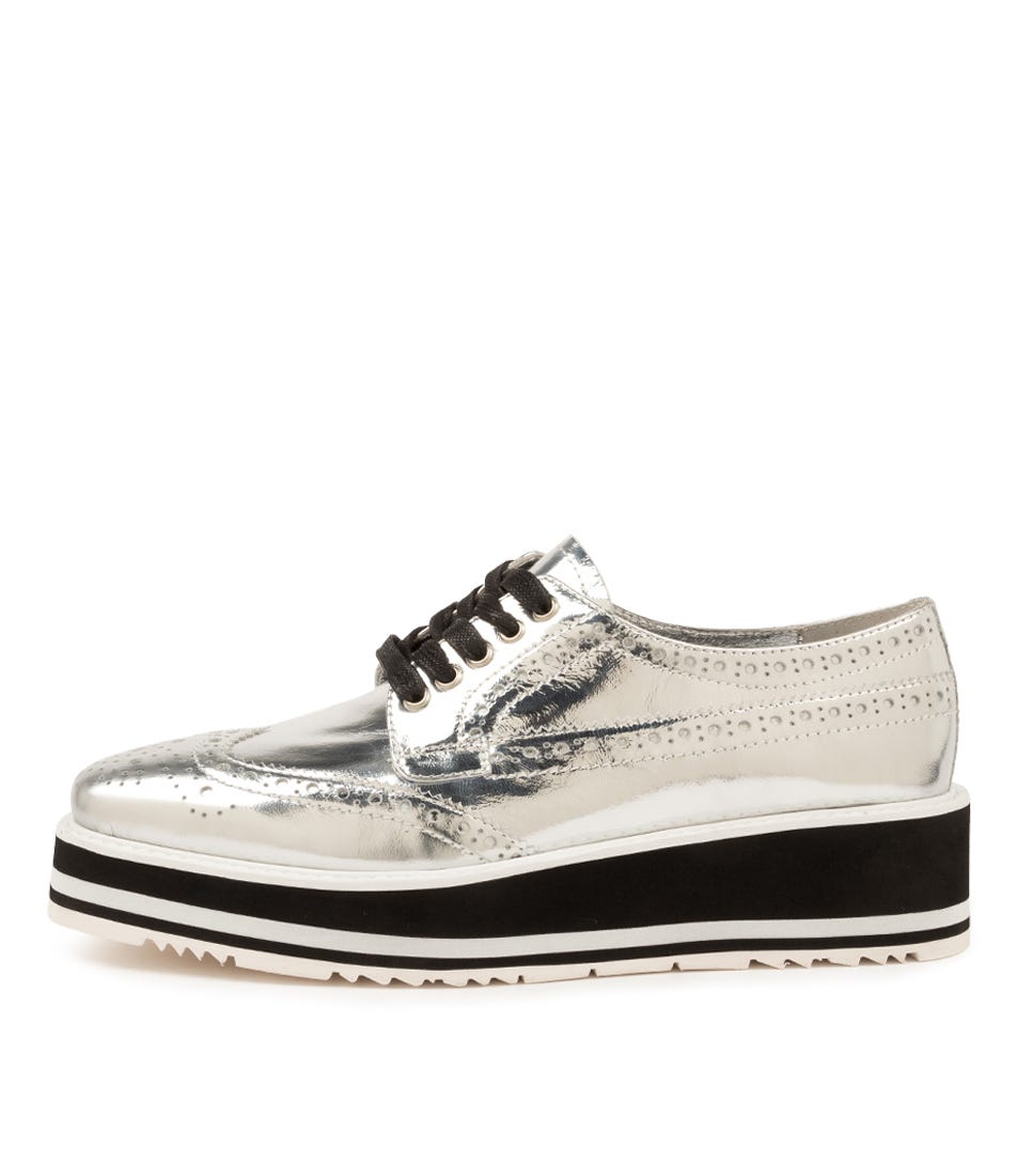 Buy Top End Sansi Silver Flats Shoes Online | Shoes Trove