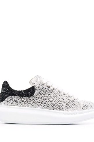 Alexander McQueen Embellished Leather Sneakers