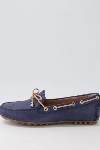 Geox D Leelyan C Ge Blue Sand Leather Blue Sand Shoes