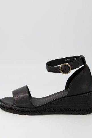 Mollini Nacha Mo Black Black Heel Leather Black Black Heel Sandals