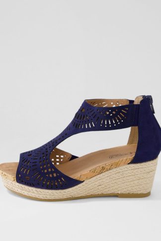 Supersoft Cats Su Navy Nubuck Navy Sandals