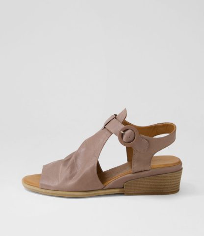 Diana Ferrari Darmel Heeled Sandals Dk Stone-Tan | Diana Ferrari Shoes