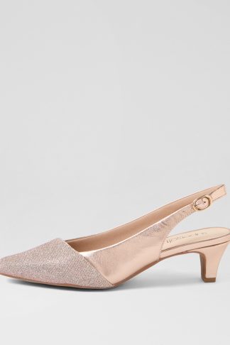 Supersoft Linsain Heels Champagne Sparkle | Supersoft Shoes