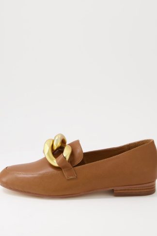 Walnut Talia Loafer Flats Caramel | Walnut Shoes