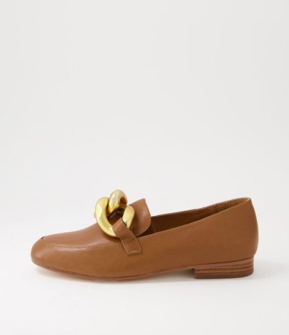 Walnut Talia Loafer Flats Caramel | Walnut Shoes